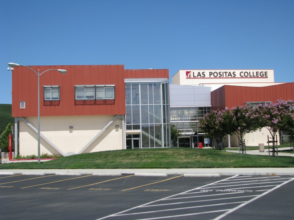 Building exterior with signage at Las Positas College